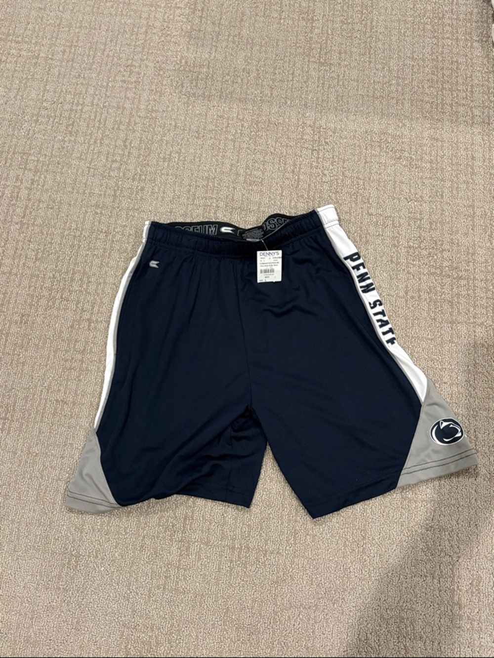NWT Colosseum Navy and Gray Penn State Athletic Shorts